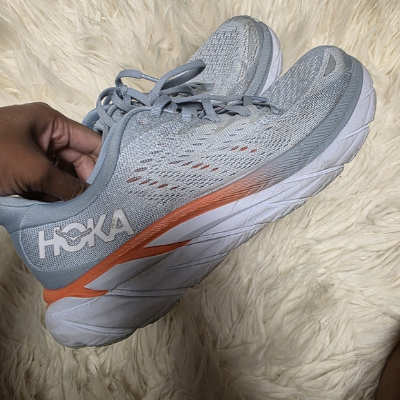 HOKA Women's Gray Running Shoes - Picture 2 of 4